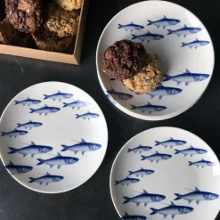 School of Fish Canapé Plates Boxed, Set of 4