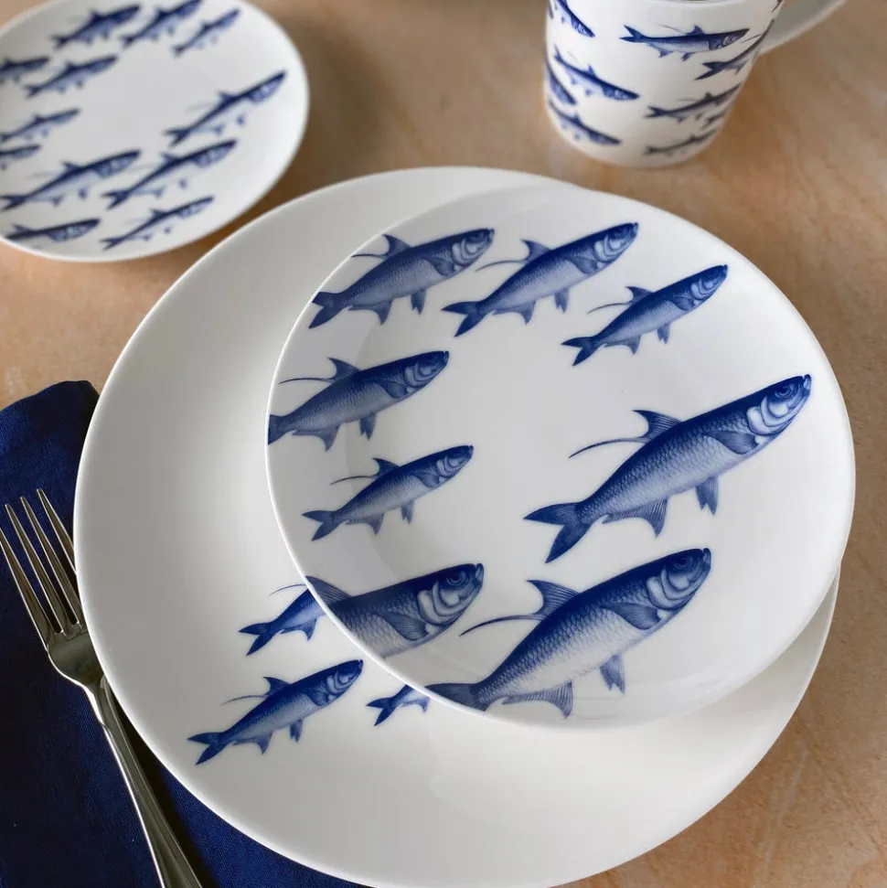 School of Fish Coupe Salad Plate