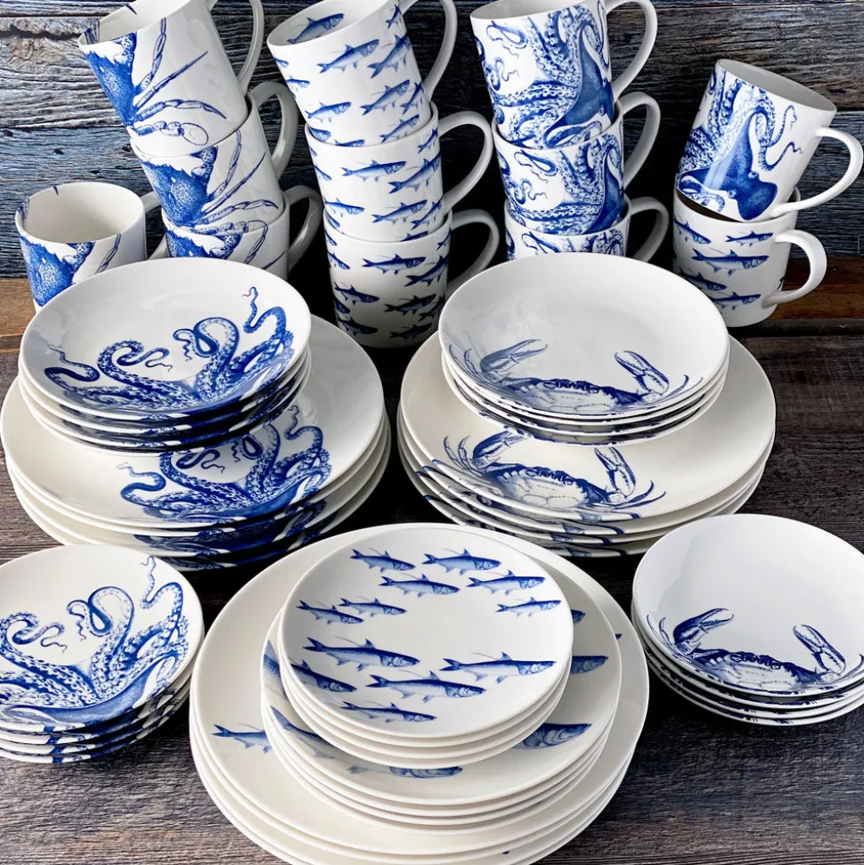 School of Fish Mug Blue