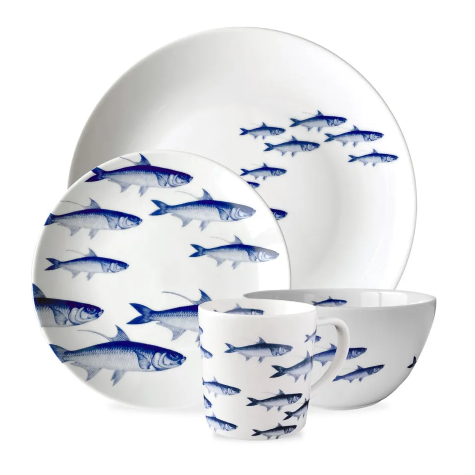 School of Fish 4-Piece Place Setting