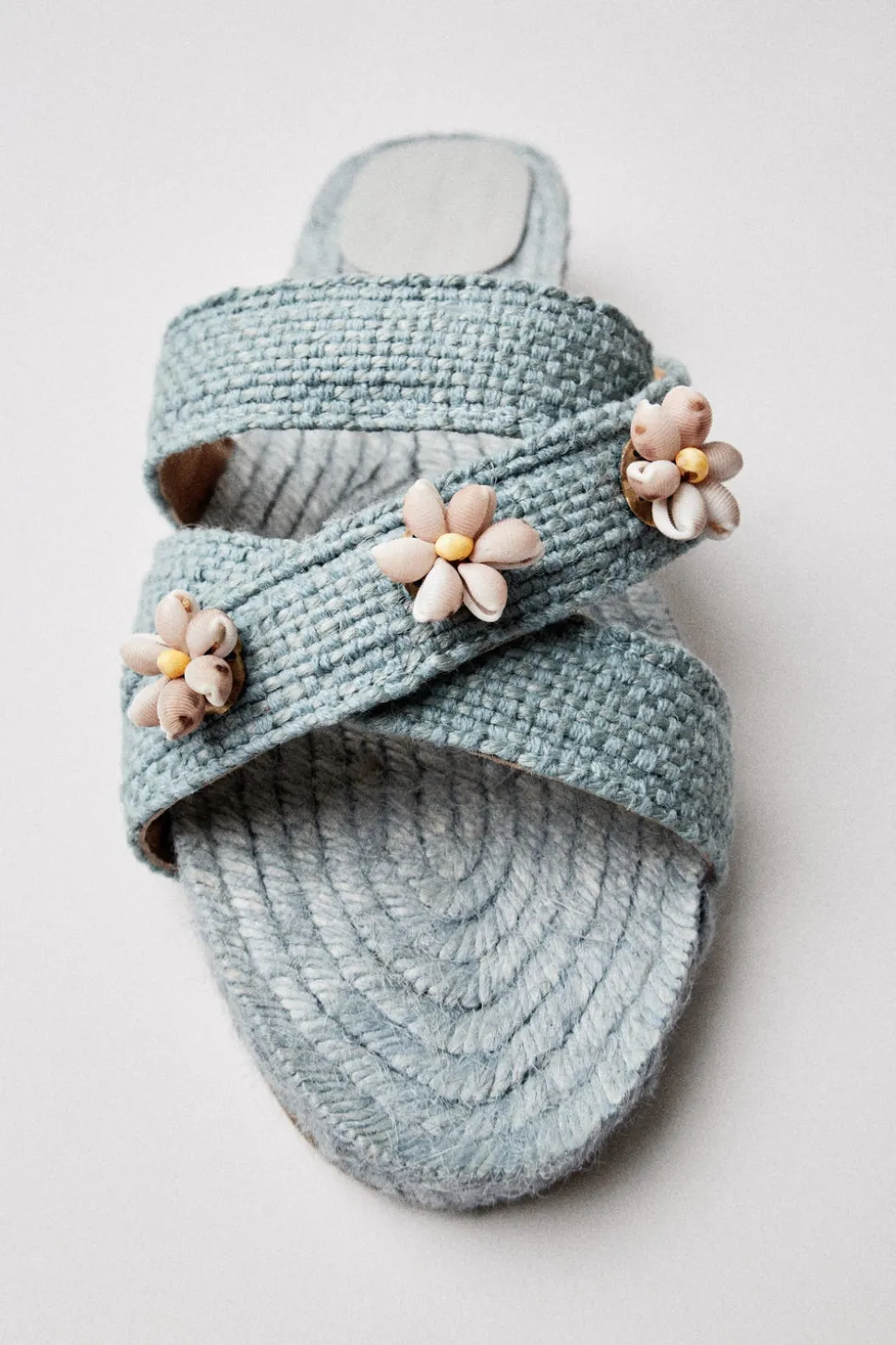 Sea Shella Espadrilles in Sky Blue