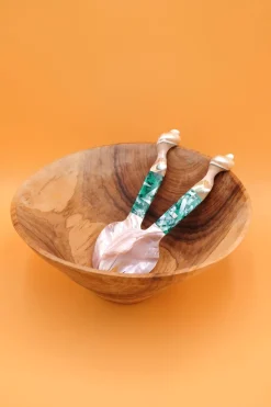 Seashell Serving Set in Green