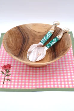 Seashell Serving Set in Green