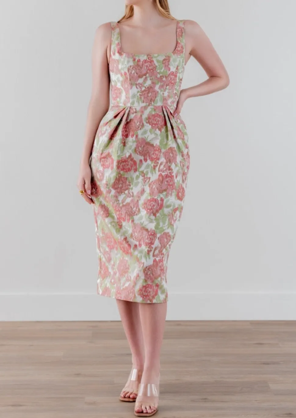 Seaside Dress in Brocade Garden Party
