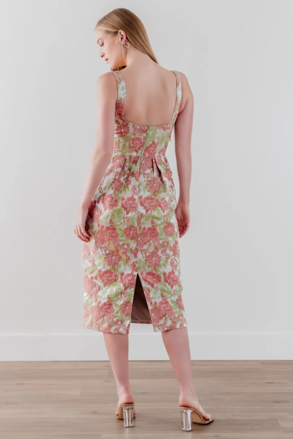 Seaside Dress in Brocade Garden Party