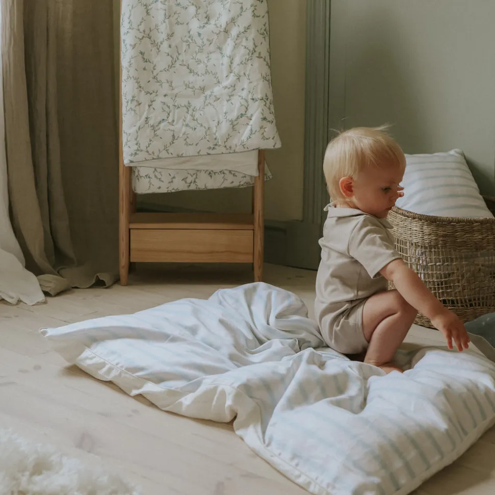 Seaside Stripes Baby Duvet in Ocean