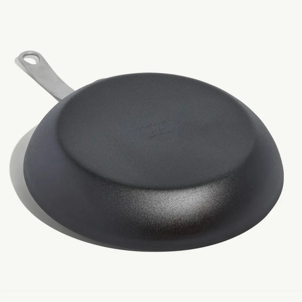 Seasoned Carbon Steel Frying Pan 12"