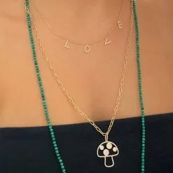 Separated Love Text Necklace