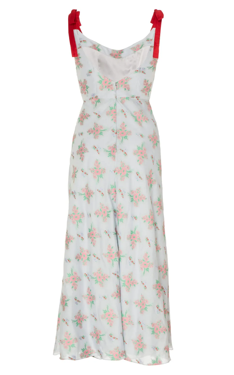 Serafina Blue Floral Corset Dress