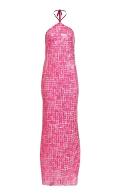 Serata Halter Dress