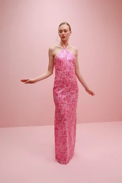 Serata Halter Dress