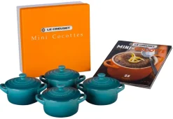 Set of 4 Cocottes with Mini-Cocotte Cookbook