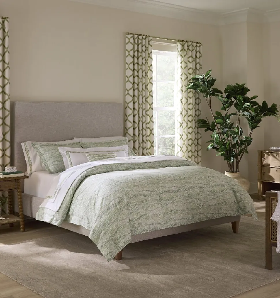 Sferra x Scalamandré Cobblestones Duvet Cover in Willow