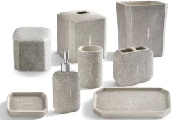 Shagreen Lotion Dispenser in Gray