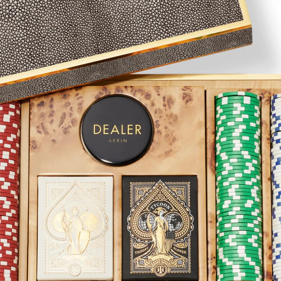 Shagreen Poker Set