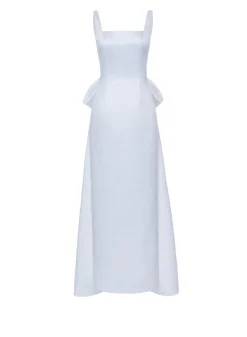 Shannon Gown Pale Blue Duchesse Satin