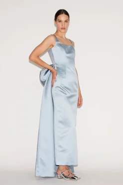 Shannon Gown Pale Blue Duchesse Satin