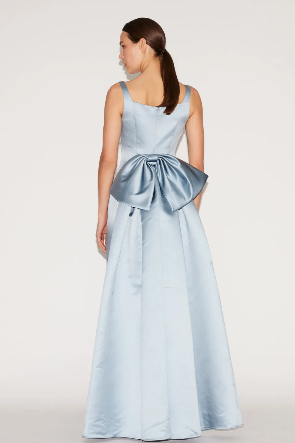 Shannon Gown Pale Blue Duchesse Satin