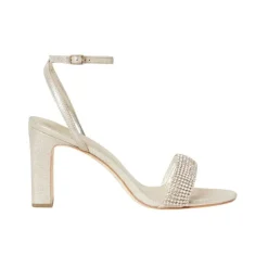 Shay Sandal in Cappuccino Suede Rhinestones