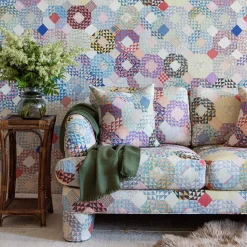Shell Kaleidoscope Quilt Pillow