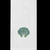 Shell Scallop Teal Hand Towel