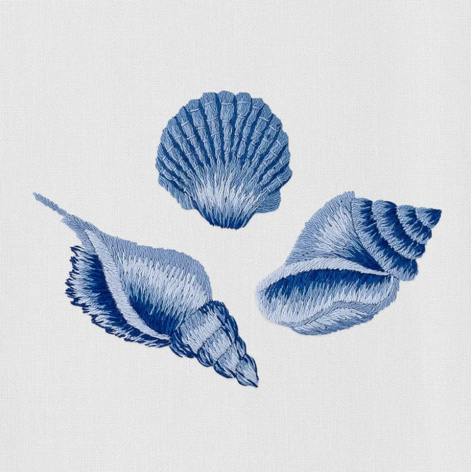 Shell Set Indigo Hand Towel