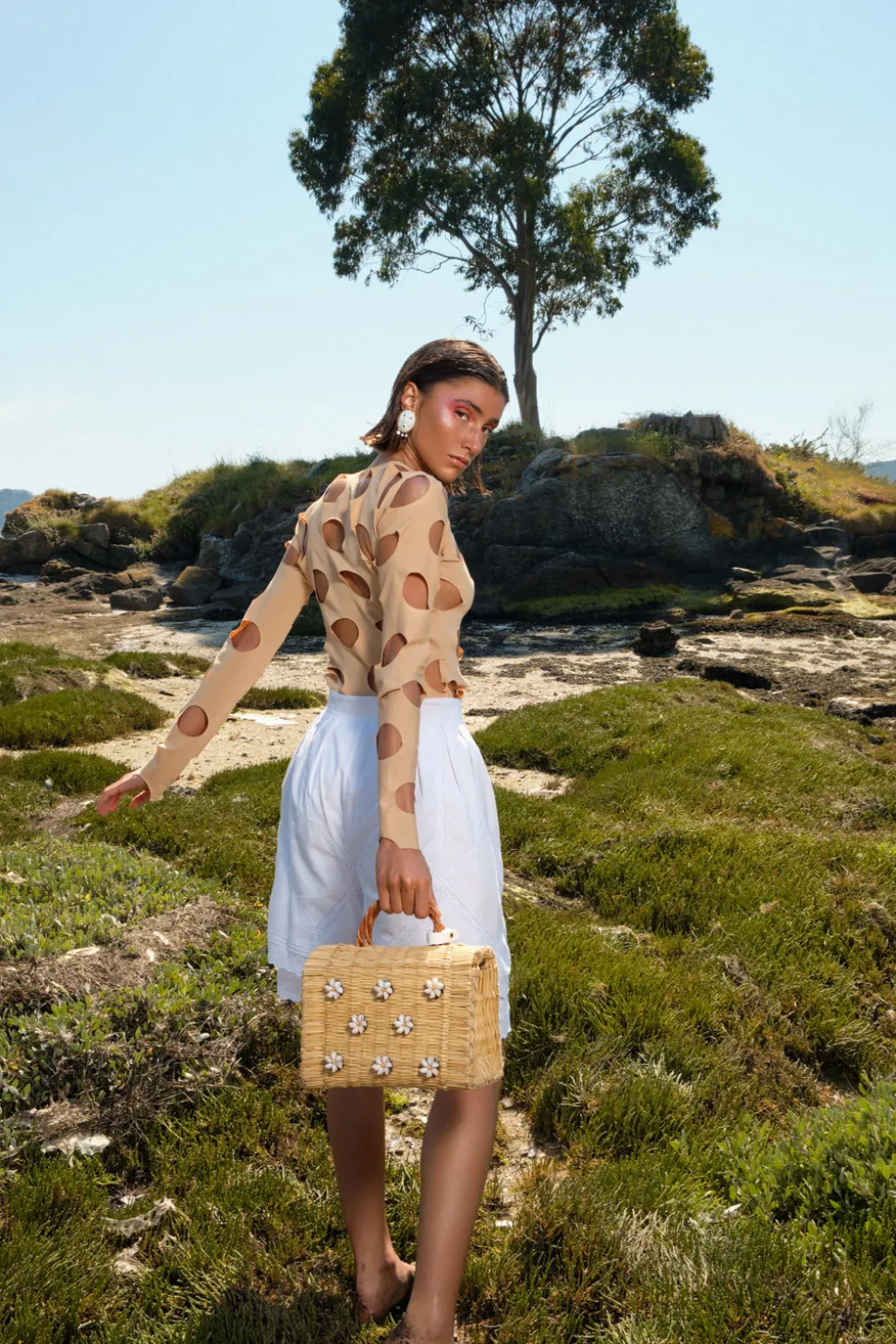 Shella Medium White Bag