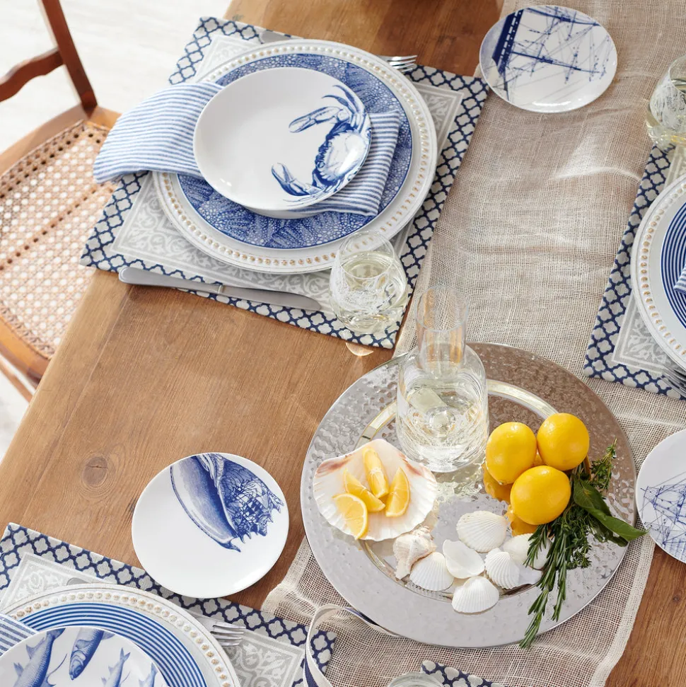 Shells Canapé Plates Boxed, Set of 4