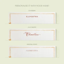 Shells on Shells Stationery Cards, Personalized Set of 50