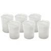 Short Hand Blown Tumbler in Grey, Set of 6
