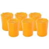 Short Hand Blown Tumbler in Corn, Set of 6