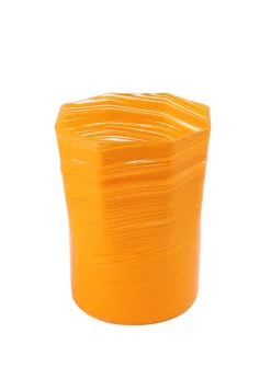 Short Hand Blown Tumbler in Corn, Set of 6