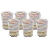 Short Hand Blown Tumbler in Multi, Set of 6