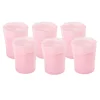 Short Hand Blown Tumbler in Pink, Set of 6