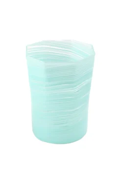 Short Hand Blown Tumbler in Celadon, Set of 6