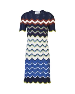 Short Leighton Dress in Maritime Blue