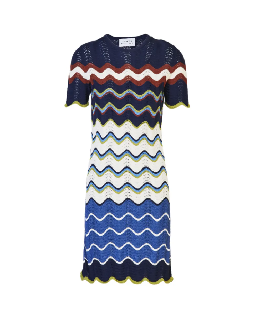 Short Leighton Dress in Maritime Blue