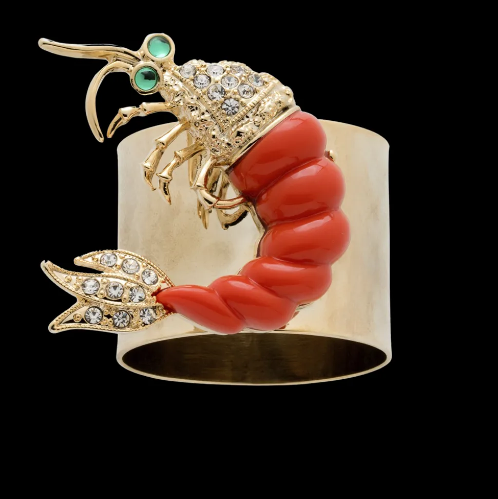 Shrimp Napkin Rings, Set of Two