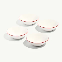 Side Bowls in Red Rim