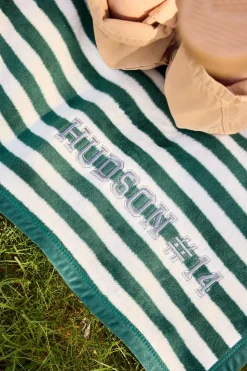 Sideline Stripe Evergreen Midi Blanket
