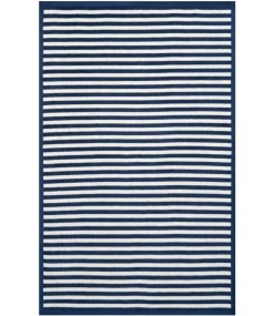 Sideline Stripe Navy Midi Blanket