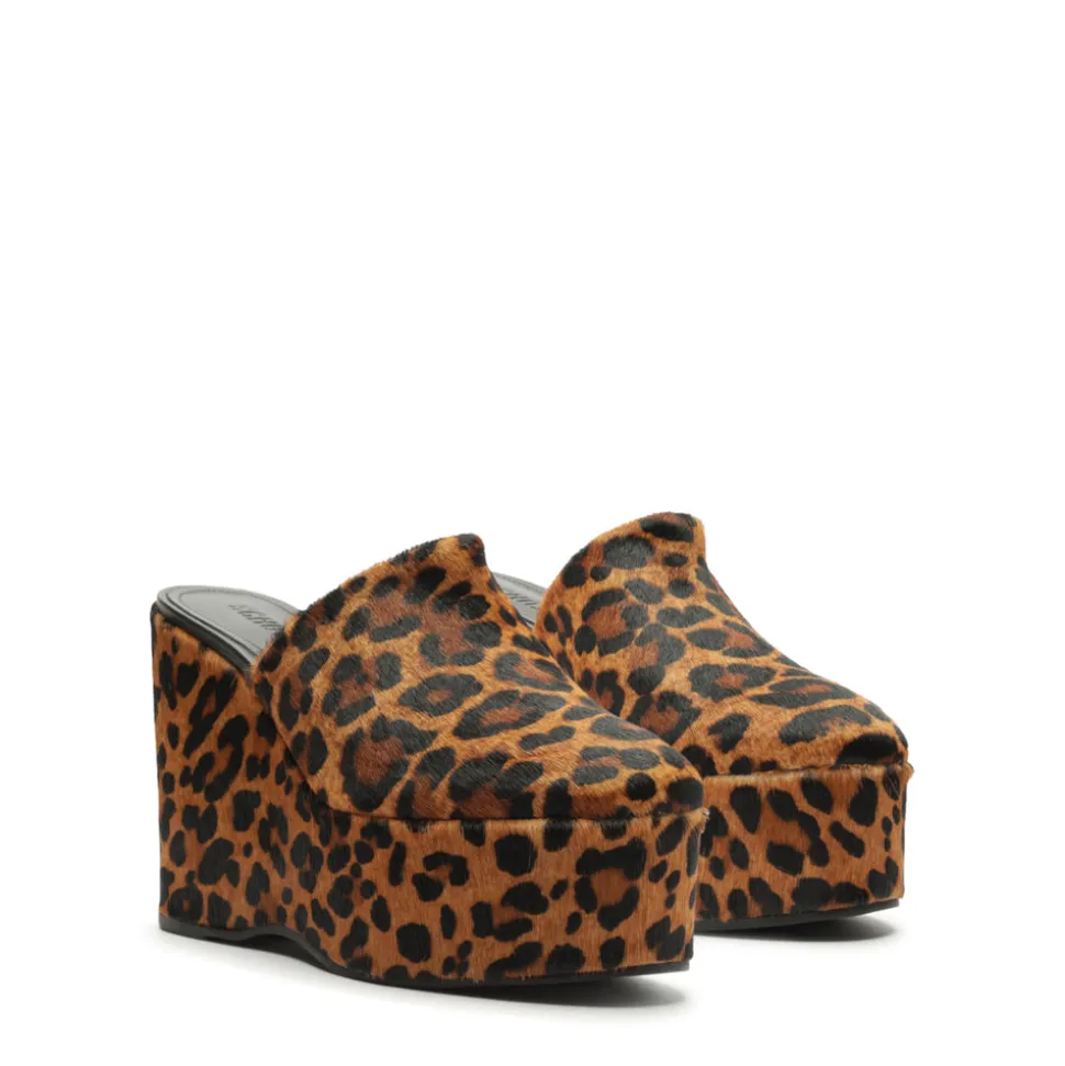 Sierra Hair Calf Pump in Leopard