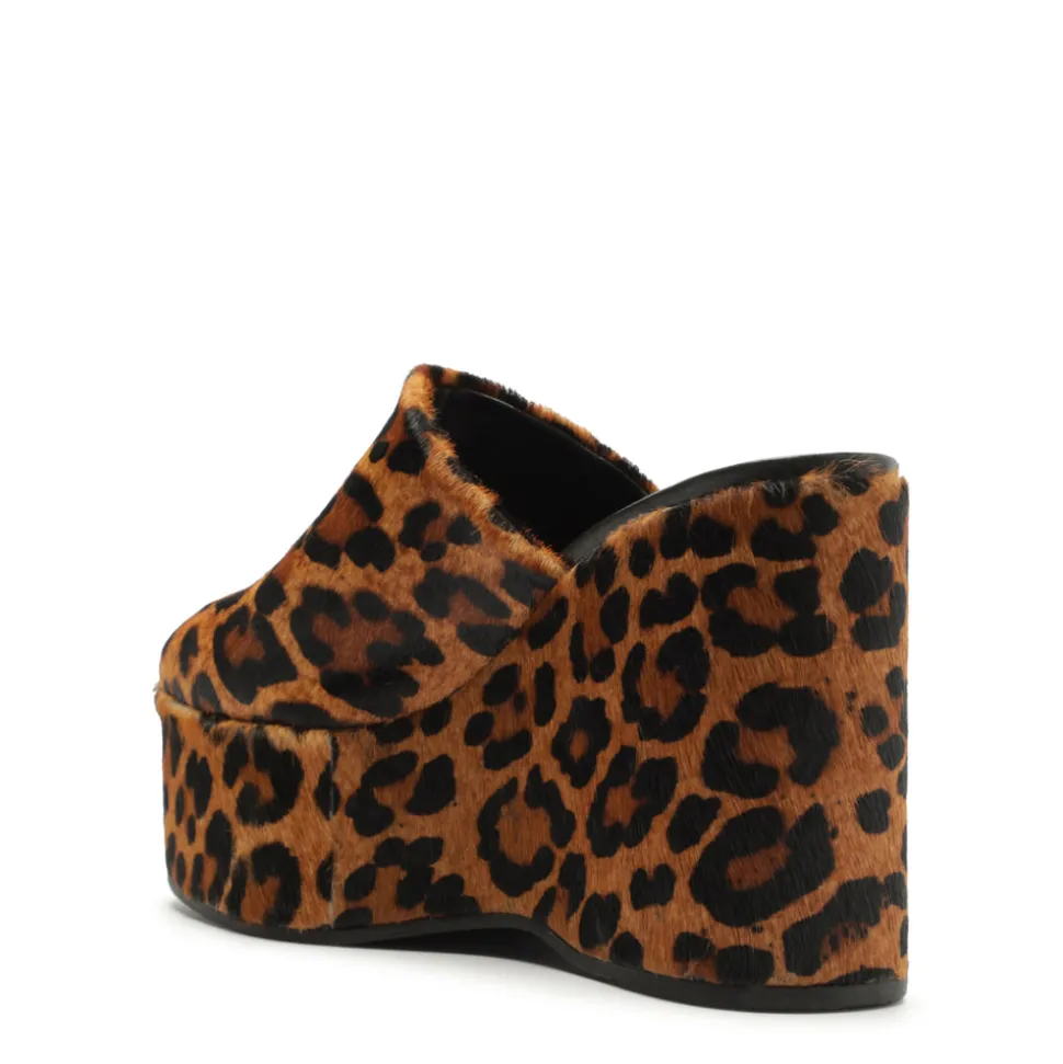 Sierra Hair Calf Pump in Leopard