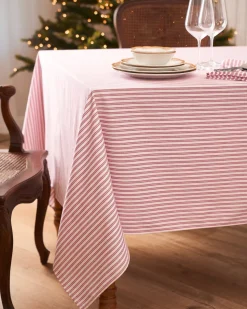 Signature Antique Red Ticking Table Linen