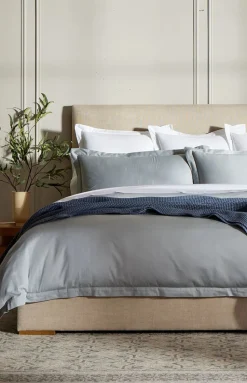 Signature Hemmed Duvet Set in Shore