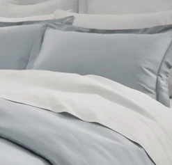 Signature Hemmed Duvet Set in Shore