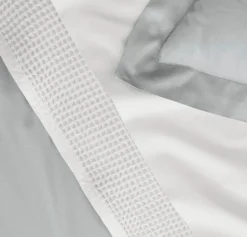 Signature Hemmed Duvet Set in Shore