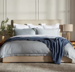 Signature Hemmed Duvet Set in Shore