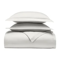 Signature Hemmed Duvet Set in Mist