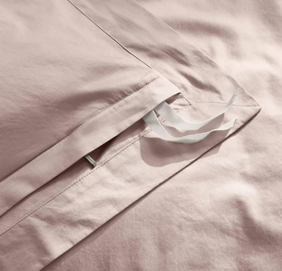 Signature Hemmed Duvet Set in Dusty Rose